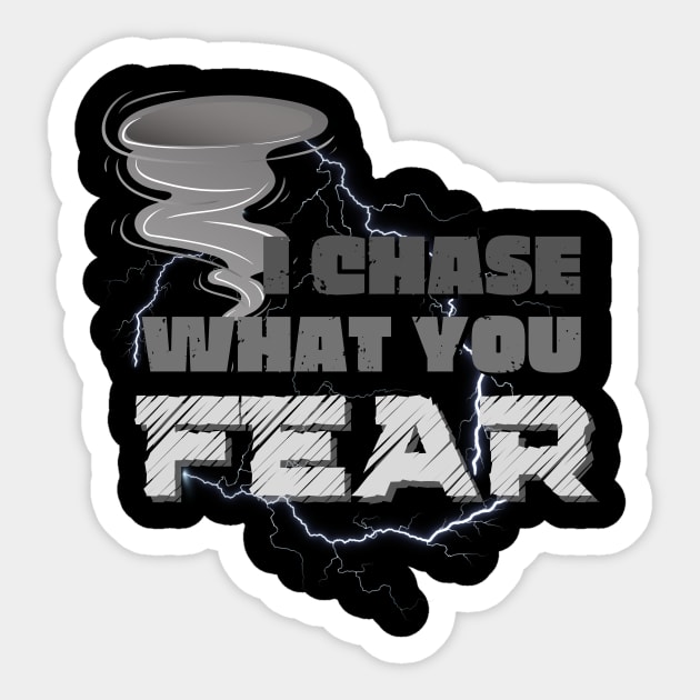 Tornado Weather Chaser Meteorologist Sticker by Foxxy Merch